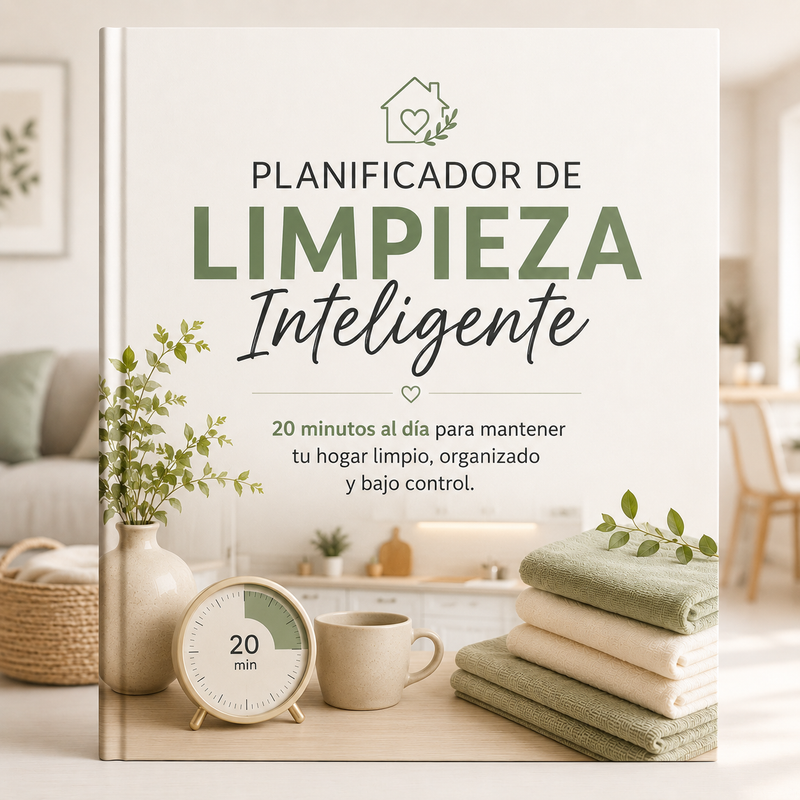 Planificador de limpieza inteligente - 20 minutos al dia para mantener tu hogar limpio, organizado y bajo control